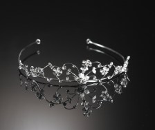 Ivory and silver tiara