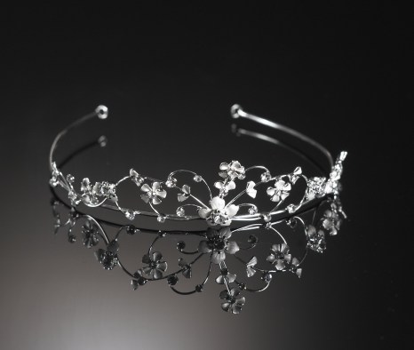 Ivory and silver tiara