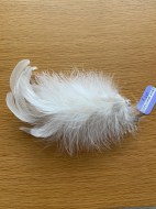 Ivory feather hair comb