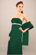 Bridesmaid dress dark green - bodice - size 8-10